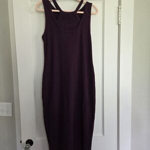 T.La Plum Racerback Bodycon Midi Dress